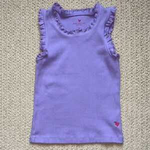 Pink Chicken Lavender Ruffle Tank Top size 8